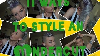 How to style an UNDERCUT | 11 styles | Part 1