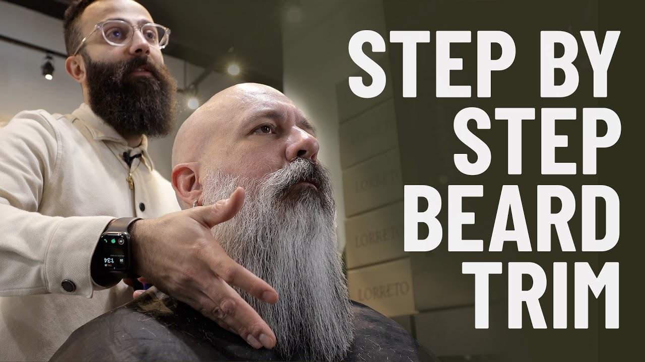 How To Trim A Long Beard Step By Step Tutorial Youtube