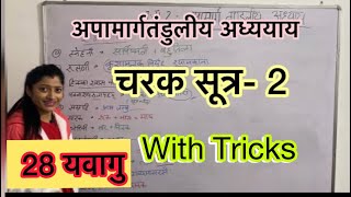 चरक सूत्र-2 (अपामार्गतंडुलीय अध्याय )Charak Sutra-2 || 28 Yavagu || #aiapget #bams