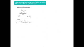 Menentukan Panjang Sisi dan Besar Sudut Dua Segitiga Sebangun
