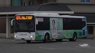 睿奕交通 678路 KKA-3798 往沙鹿車站 台中港務大樓-沙鹿西站（新站路） 前方路程景拍攝