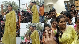 Anchor Rashmi Craze at Shopping Mall Opening | Rashmi Gautam | Tollywood Nagar | Extra Jabardasth