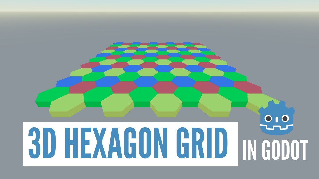 How To Make A 3D Hexagon Grid In Godot (Tutorial) - YouTube