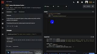 Replace With Alphabet Position - Python - Codewars