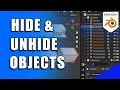 Hide and Unhide Objects in Blender 3D (Micro Tip)