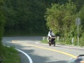 峠　膝擦り　riding in a mountain pass