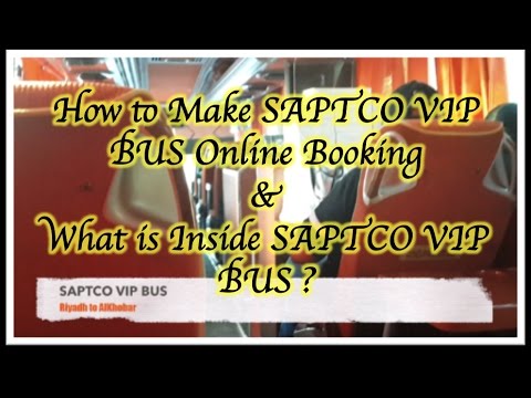 How do I book a VIP bus with Saptco?