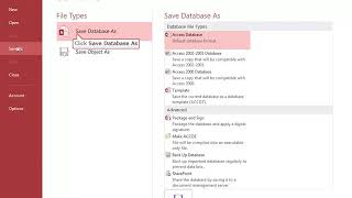 Saving a Database as a Different File | Computer Training | Periwinkle