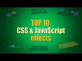 Top Animation and Hover Effects using CSS and JavaScript