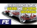 The difference between air ride and leaf spring suspensions