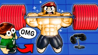 Ik werd de STERKSTE Speler in Gym League... (roblox)