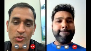 MS Dhoni trying to convince broken Rohit Sharma during a Video call after India's huge loss in WTC