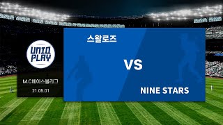 [유니크플레이] 스왈로즈 vs NINE STARS 풀영상 | 05.01 | MC베이스볼