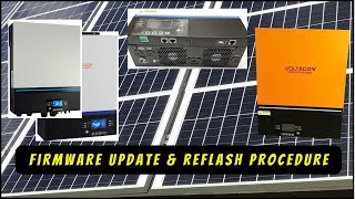 Inverter Firmware Update Procedure, Bug Fix, Voltronic, Axpert, MPP Solar, Voltacon, ETC.