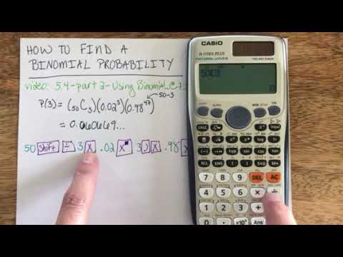 Casio Fx115ES Plus - Binomial Probability - YouTube