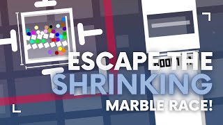 Shrinking Rooms - Survival Algodoo Marble Race