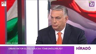 Tv21 Ungvár -Orbán Viktor elítéli a bucsai tömegmészárlást