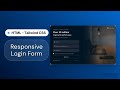 How to Build a Responsive Login Page with Tailwind CSS – HTML Tutorial for Beginners