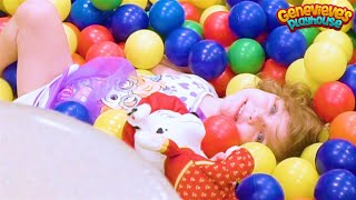 Indoor Playground Family Fun Slides, Ball Pit, Jumping & Bouncing Play with cute kid Genevieve!