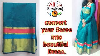 convert your saree in beautiful dress.
