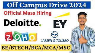 Deloitte Recruitment 2024 | Deloitte Zoho Off Campus Drive 2024 | Deloitte Hiring Freshers 2024