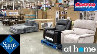 SAM'S CLUB COSTCO AT HOME FURNITURE SOFAS TABLES CHAIRS SHOP WITH ME SHOPPING STORE WALK THROUGH