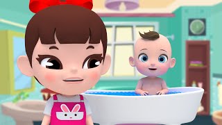 Bubble Bubble Lets Play Bath Song! 12345 Five Finger Family Nursery Rhymes English song | Super Lime