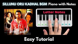 Sillunu Oru Kadhal BGM Piano Tutorial with Notes | A R Rahman | Perfect Piano | 2021