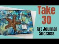 Mixed Media Art Journal Tutorial #artjournal #mixedmedia #artjournalprompts