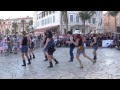 Backwards line dance