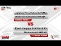 SEMIFINALS  | MD1 | AGRIPINNA / RICKY (BERKAT ABADI) VS KEVIN / AHSAN (DJARUM KUDUS)