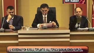 HATAY İL KOORDİNASYON KURULU TOPLANTISI VALİ TOPACA BAŞKANLIĞINDA YAPILDI…