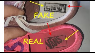 Vans shoes real vs fake review. How to spot counterfeit Vans off the wall.