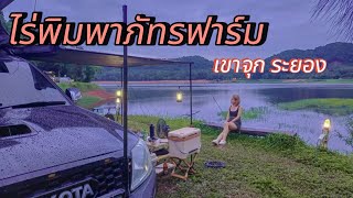 กางเต้นท์หลังคาริมน้ำ | ไร่พิมพ์ภาภัทรฟาร์มเขาจุก | ฝนตกทั้งวัน Ep.1