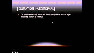 Lasso Programming: [duration→asDecimal]