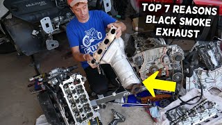 TOP 7 REASONS FOR BLACK SMOKE FROM EXHAUST, CAR SMOKING BLACK