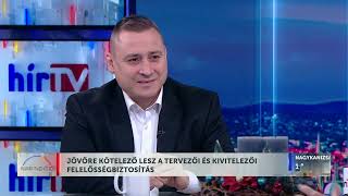 Napindító - Jövőre kötelező lesz a tervezőI és kivitelezőI felelősségbiztosítás - HÍR TV