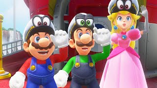 Super Mario Odyssey - The Ultimate Race - Mario vs Peach Vs Luigi #02