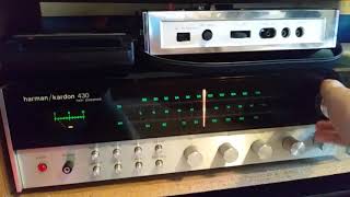 1976 Harman Kardon 430 twin power \u0026 1971 fisher 202 \