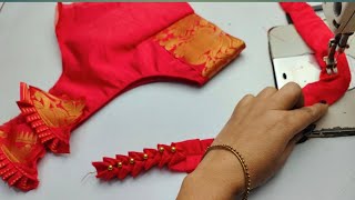 फैशन में चल रही 2 ब्लाउज डिजाइन बनाना सीखे | amazing blouse design cutting and stitching