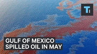 Gulf of Mexico spilled oil in May