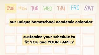 Homeschool Academic Calendar | May and September Off | Summer School