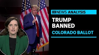Colorado Supreme Court bans Trump from the state's presidential ballot | ABC News