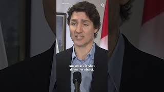 Trudeau Comments on 'Unidentified Object' Shot Down Over Canada