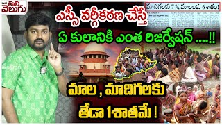 ఎస్సీ వర్గీకరణ చేస్తే ఏ కులానికి ఎంత రిజర్వేషన్ .! How much reservation for Another caste