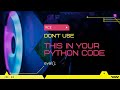 DON'T USE THE eval() FUNCTION IN PYTHON!