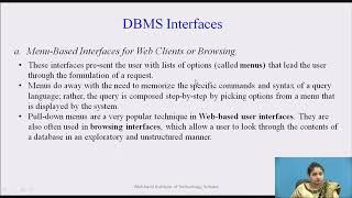 Data Languages and Interfaces