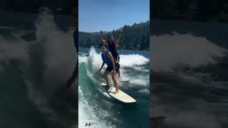 Kim Kardashian is learning to wakesurf #stars #live #kimkardashianfamily