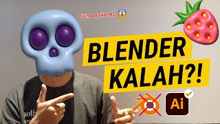 CUMA 2X KLIK! Tutorial Desain 3D Cute di Adobe Illustrator