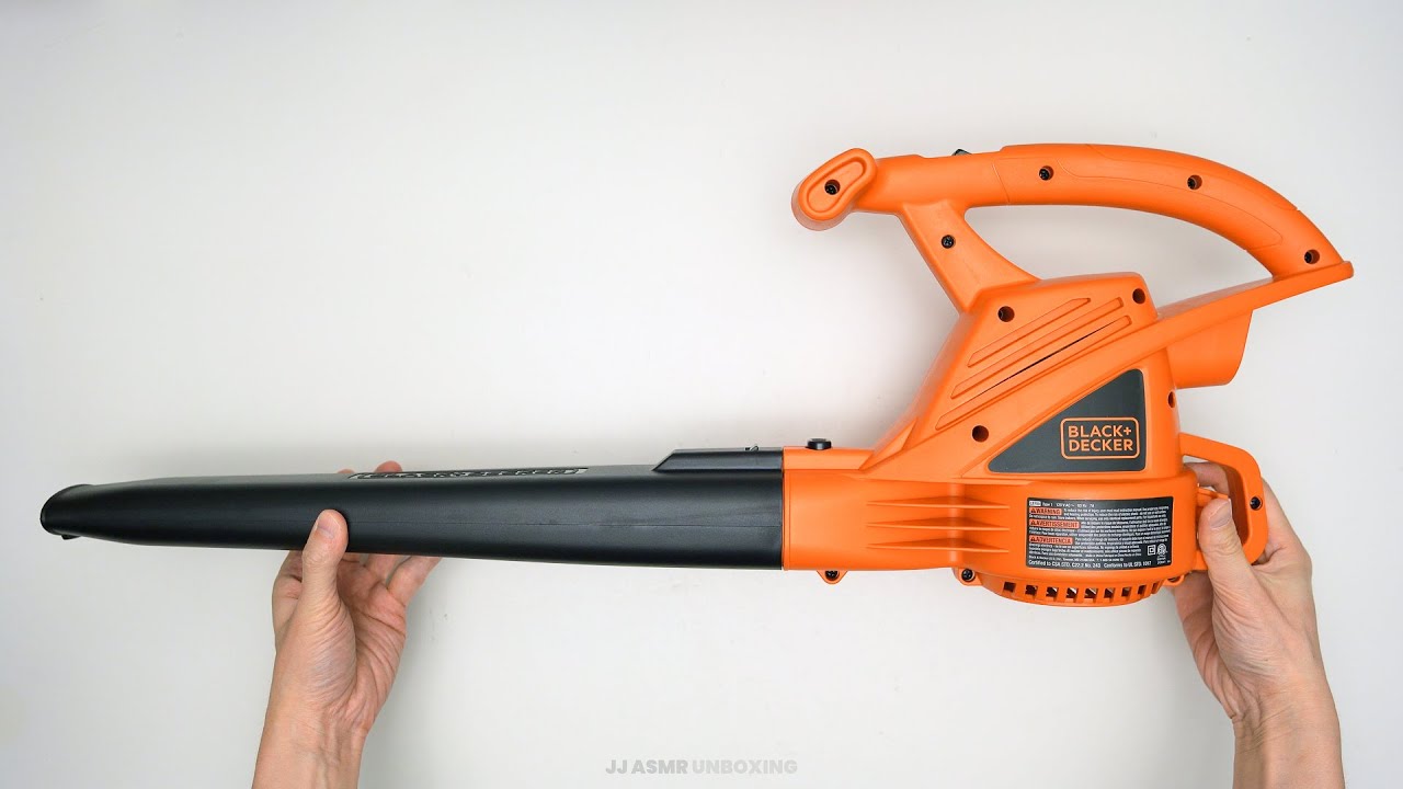 BLACK+DECKER LB700 7-AMP Corded Electric Leaf Blower Unboxing - YouTube